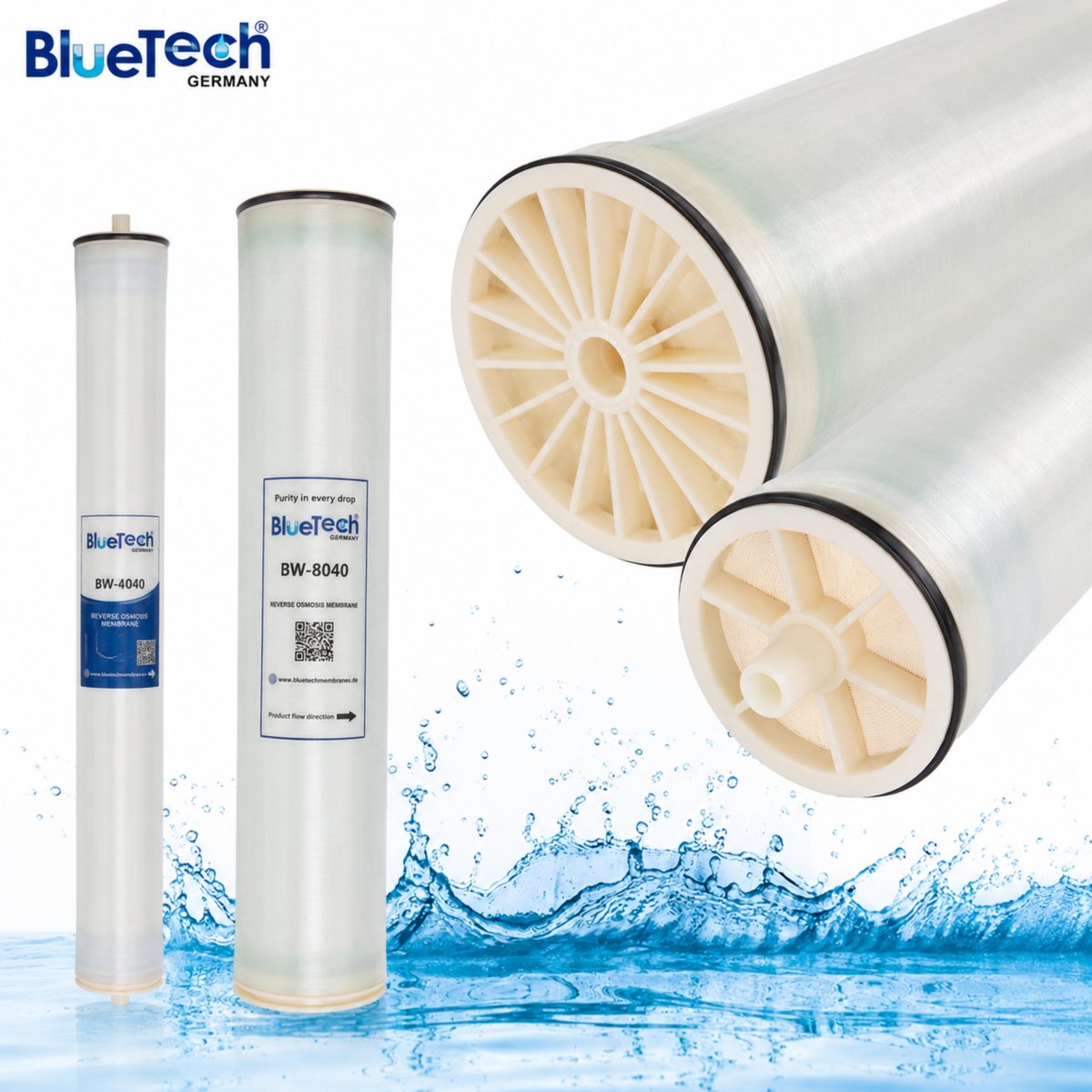 BlueTech industrial reverse osmosis membranes